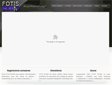 Tablet Screenshot of fotissound.com